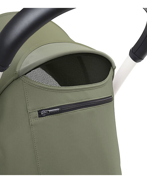 Stokke Passeggino YOYO3 Telaio Nero e Seduta Olive - Dai 6 Mesi Passeggini Leggeri