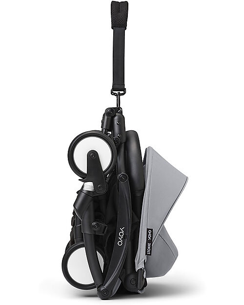 Stokke Passeggino YOYO3 Telaio Nero e Seduta Stone - Dai 6 Mesi Passeggini Leggeri