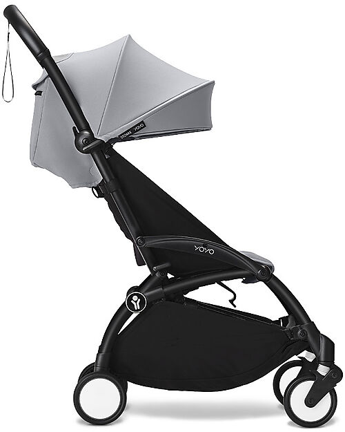Stokke Passeggino YOYO3 Telaio Nero e Seduta Stone - Dai 6 Mesi Passeggini Leggeri