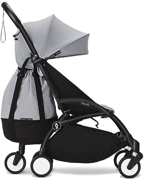 Stokke Passeggino YOYO3 Telaio Nero e Seduta Stone - Dai 6 Mesi Passeggini Leggeri
