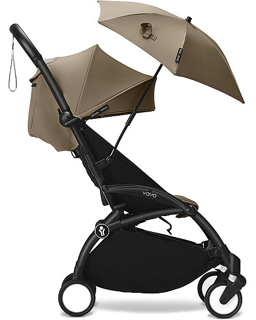 Stokke Passeggino YOYO3 Telaio Nero e Seduta Toffee - Dai 6 Mesi Passeggini Leggeri