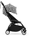Stokke Passeggino YOYO3 Telaio Nero e Seduta Zebra - Dai 6 Mesi Passeggini Leggeri