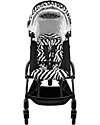 Stokke Passeggino YOYO3 Telaio Nero e Seduta Zebra - Dai 6 Mesi Passeggini Leggeri