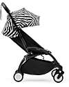 Stokke Passeggino YOYO3 Telaio Nero e Seduta Zebra - Dai 6 Mesi Passeggini Leggeri