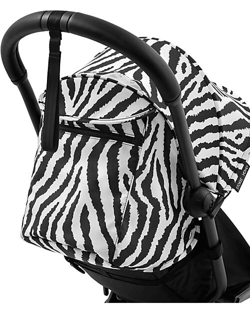 Stokke Passeggino YOYO3 Telaio Nero e Seduta Zebra - Dai 6 Mesi Passeggini Leggeri