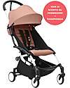 Stokke Promo Passeggino YOYO3 Telaio Bianco e Seduta 6+ Ginger + Parapioggia Passeggini Leggeri