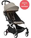 Stokke Promo Passeggino YOYO3 Telaio Bianco e Seduta 6+ Taupe in Omaggio Passeggini Leggeri