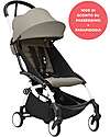 Stokke Promo Passeggino YOYO3 Telaio Bianco e Seduta 6+ Taupe + Parapioggia Passeggini Leggeri