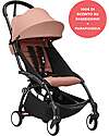 Stokke Promo Passeggino YOYO3 Telaio Nero e Seduta 6+ Ginger + Parapioggia Passeggini Leggeri