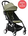 Stokke Promo Passeggino YOYO3 Telaio Nero e Seduta 6+ Olive in Omaggio Passeggini Leggeri