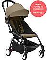 Stokke Promo Passeggino YOYO3 Telaio Nero e Seduta 6+ Toffee + Parapioggia Passeggini Leggeri