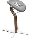 Stokke Sedia Evolutiva Nomi - Bianco - Legno di Noce Massello Seggioloni Pappa