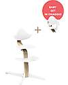 Stokke Sedia Evolutiva Nomi - Bianco - Natural - Baby Set in OMAGGIO! Seggioloni Pappa