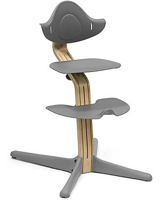 Stokke Sedia Evolutiva Nomi - Grigio - Legno di Rovere Seggioloni Pappa
