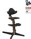 Stokke Sedia Evolutiva Nomi - Nero - Legno di Noce Massello Seggioloni Pappa