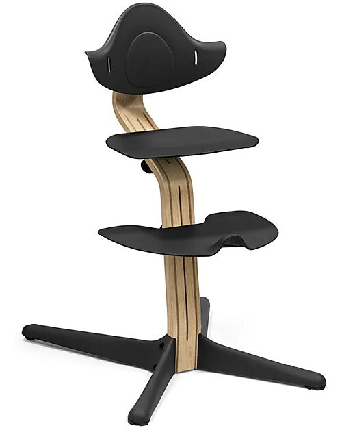 Stokke Sedia Evolutiva Nomi - Nero - Legno di Rovere Seggioloni Pappa