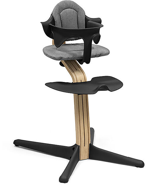 Stokke Sedia Evolutiva Nomi - Nero - Legno di Rovere Seggioloni Pappa