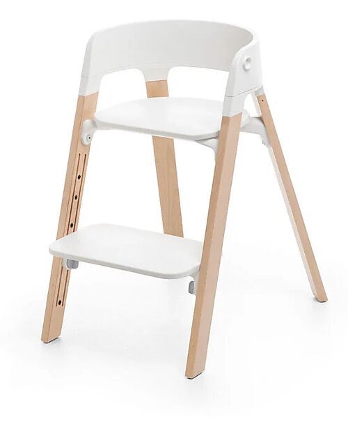 Stokke Sedia Evolutiva Steps - Bianco - Legno Seggioloni Pappa