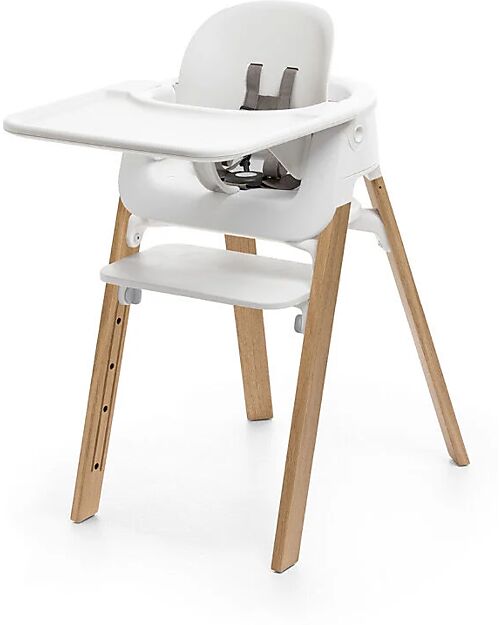 Stokke Sedia Evolutiva Steps - Bianco - Legno Seggioloni Pappa