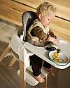 Stokke Sedia Evolutiva Steps con Baby Set Vassoio e Imbracatura - Bianco e Naturale - Dai 6 Mesi Seggioloni Pappa