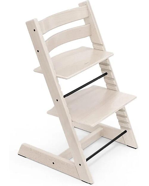 Stokke Sedia Evolutiva Tripp Trapp - Bianco Calce - Legno di Faggio Seggioloni Pappa