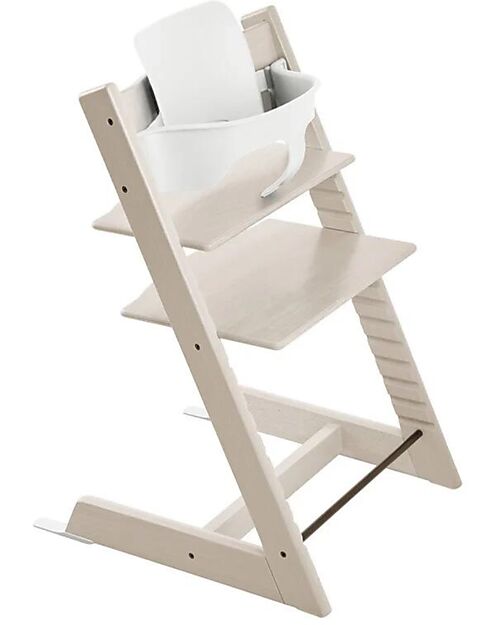 Stokke Sedia Evolutiva Tripp Trapp - Bianco Calce - Legno di Faggio Seggioloni Pappa