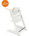 Stokke Sedia Evolutiva Tripp Trapp - Bianco - Legno di Faggio - Baby Set in OMAGGIO! Seggioloni Pappa