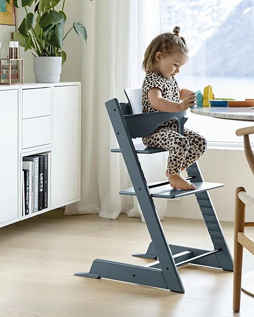 Stokke Sedia Evolutiva Tripp Trapp - Fjord Blue - Legno di Faggio Seggioloni Pappa