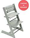 Stokke Sedia Evolutiva Tripp Trapp Glacier Green in Legno di Faggio + Cuscino Glacier Green Omaggio! Seggioloni Pappa