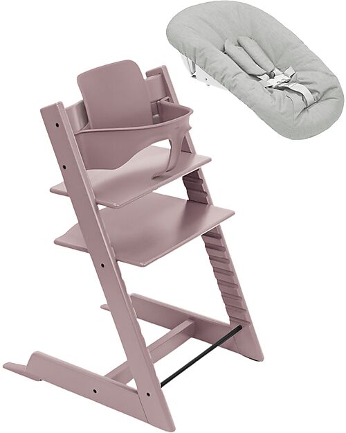 Stokke Sedia Evolutiva Tripp Trapp Malva in Faggio + Baby Set + Newborn Set Seggioloni Pappa