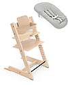 Stokke Sedia Evolutiva Tripp Trapp Naturale in Faggio + Baby Set + Newborn Set Seggioloni Pappa