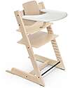 Stokke Sedia Evolutiva Tripp Trapp Naturale in Faggio + Baby Set + Vassoio Bianco - 6M+ Seggioloni Pappa