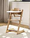 Stokke Sedia Evolutiva Tripp Trapp Naturale in Faggio + Baby Set + Vassoio Bianco - 6M+ Seggioloni Pappa