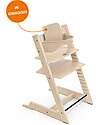 Stokke  Sedia Evolutiva Tripp Trapp - Naturale - Legno di Faggio - Baby Set in OMAGGIO! Seggioloni Pappa