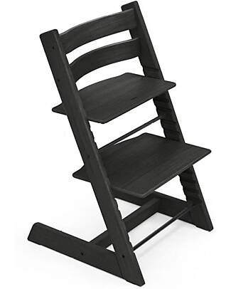 Stokke Sedia Evolutiva Tripp Trapp - Nero - Legno di Rovere Seggioloni Pappa