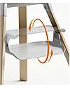 Stokke Seggiolone Clikk - Cloud Grey - da 6 Mesi a 3 Anni - Legno Massiccio Seggioloni Pappa