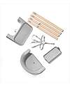 Stokke Seggiolone Clikk - Cloud Grey - da 6 Mesi a 3 Anni - Legno Massiccio Seggioloni Pappa