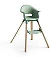 Stokke Seggiolone Clikk - Clover Green - da 6 Mesi a 3 Anni - Legno Massiccio Seggioloni Pappa