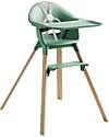 Stokke Seggiolone Clikk - Clover Green - da 6 Mesi a 3 Anni - Legno Massiccio Seggioloni Pappa