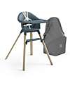 Stokke Seggiolone Clikk - Fjord Blue - da 6 Mesi a 3 Anni - Legno Massiccio Seggioloni Pappa