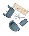 Stokke Seggiolone Clikk - Fjord Blue - da 6 Mesi a 3 Anni - Legno Massiccio Seggioloni Pappa