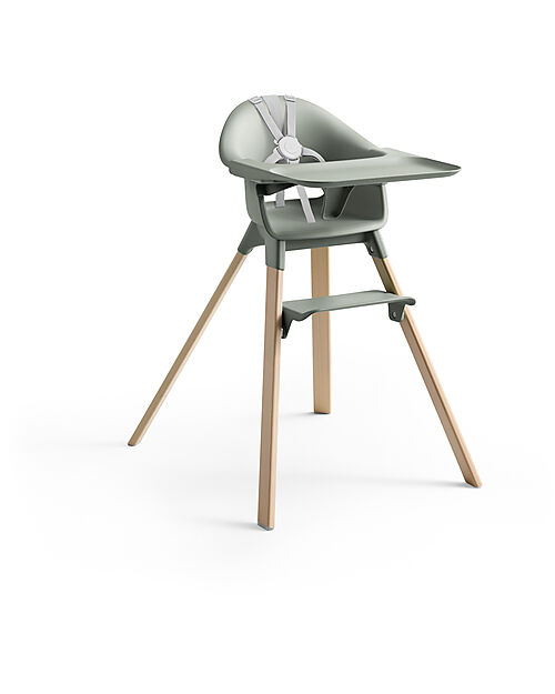 Stokke Seggiolone Clikk - Glacier Green - da 6 Mesi a 3 Anni - Legno Massiccio Seggioloni Pappa
