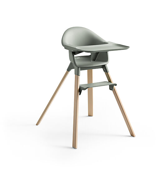 Stokke Seggiolone Clikk - Glacier Green - da 6 Mesi a 3 Anni - Legno Massiccio Seggioloni Pappa