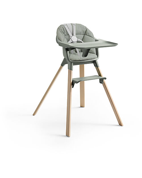 Stokke Seggiolone Clikk - Glacier Green - da 6 Mesi a 3 Anni - Legno Massiccio Seggioloni Pappa