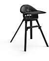 Stokke Seggiolone Clikk - Midnight Black - da 6 Mesi a 3 Anni - Legno Massiccio Seggioloni Pappa