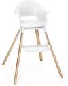 Stokke Seggiolone Clikk - White - da 6 Mesi a 3 Anni - Legno Massiccio Seggioloni Pappa