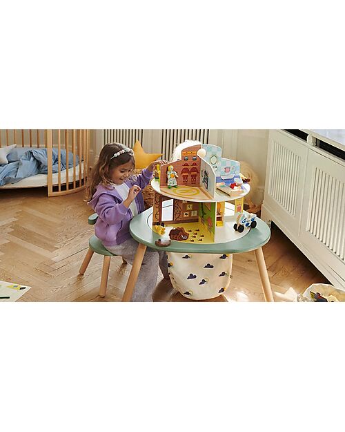 Stokke Set 6 Bambole - Casa delle Bambole - per Tavolo da Gioco MuTable - in Legno Tavoli