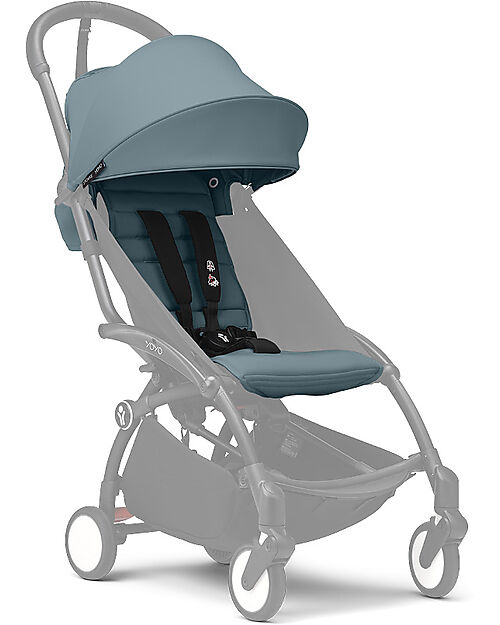 Stokke Set Rivestimento per Passeggino YOYO3 - 6+ Mesi - Aqua Passeggini Leggeri