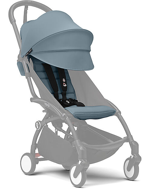Stokke Set Rivestimento per Passeggino YOYO3 - 6+ Mesi - Aqua Passeggini Leggeri