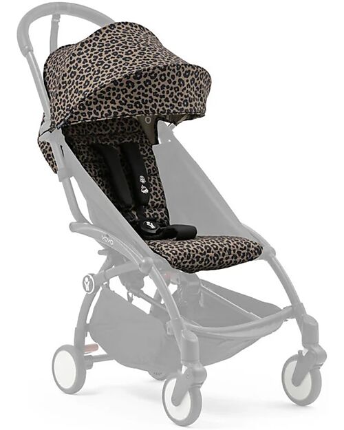 Stokke Set Rivestimento per Passeggino YOYO3 - 6+ Mesi - Leopard - Collezione Wild Passeggini Classici